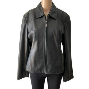Jacob Collection Black Size S-M Leather Jacket